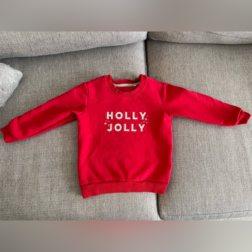 Red 'Holly Jolly' Petit Lem Sweatshirt